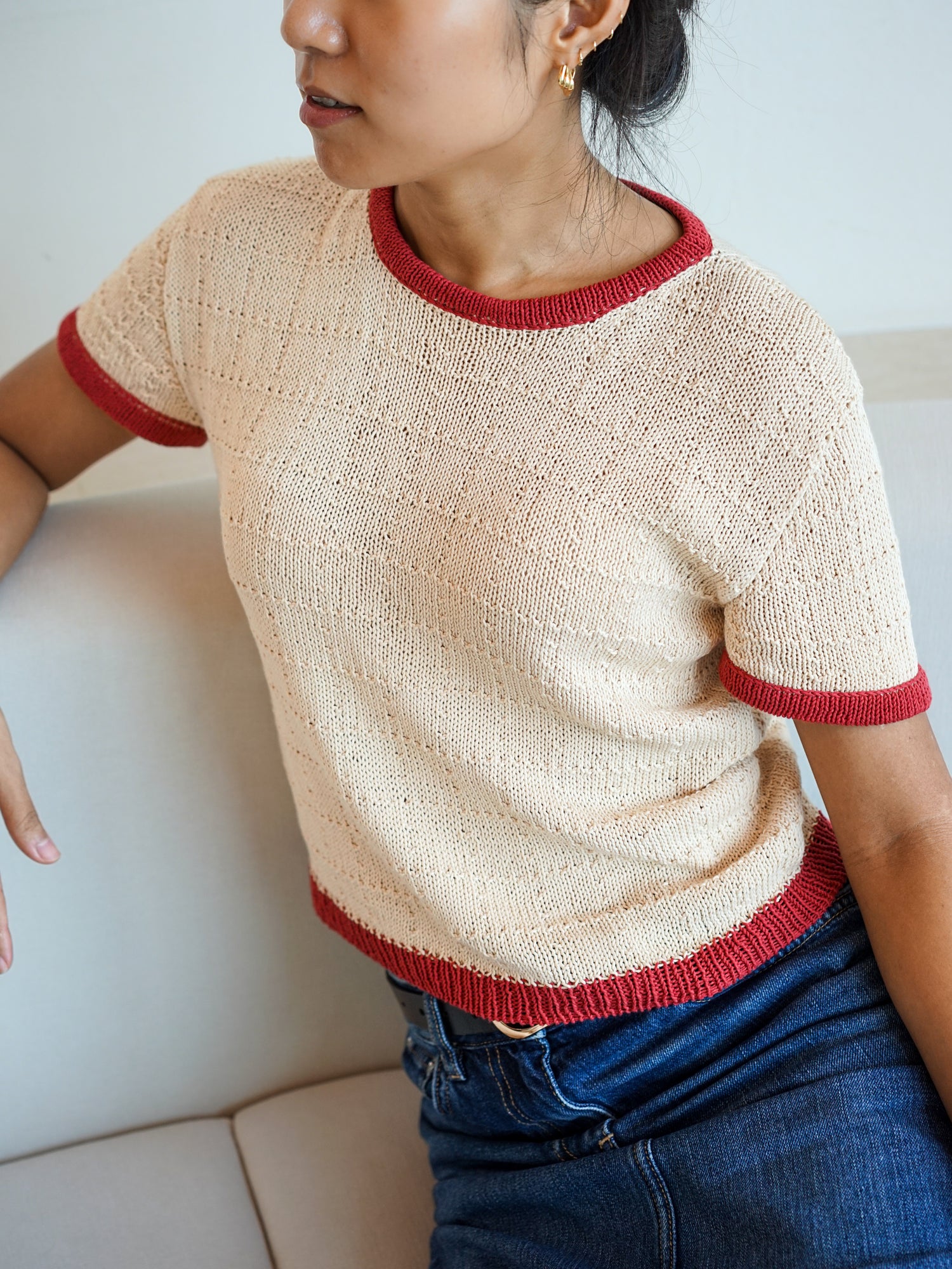 The Nancy Tee worn, front view